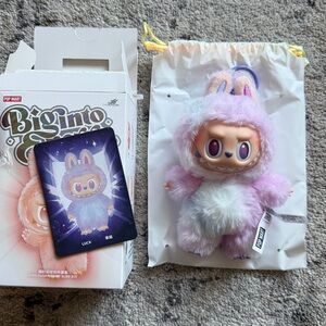 LABUBU Fluffy MONSTER Plush Toy - Lavender / Purple